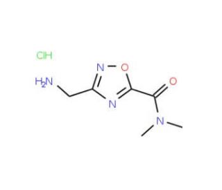 3-(Aminomethyl)-N,N-dimethyl-1,2,4-oxadiazole-5-carboxamide hydrochloride - chemical structure image