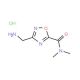 3-(Aminomethyl)-N,N-dimethyl-1,2,4-oxadiazole-5-carboxamide hydrochloride - chemical structure image