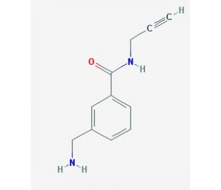 3-(aminomethyl)-N-prop-2-ynylbenzamide - chemical structure image