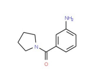 (3-Aminophenyl)(1-pyrrolidinyl)methanone (CAS 160647-74-5) - chemical structure image