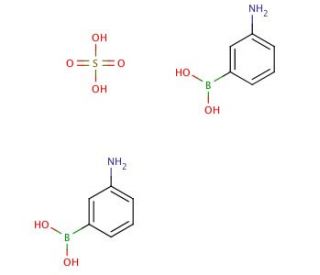 3-Aminophenylboronic acid hemisulfate salt (CAS 66472-86-4) - chemical structure image