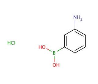 3-Aminophenylboronic acid hydrochloride (CAS 85006-23-1) - chemical structure image