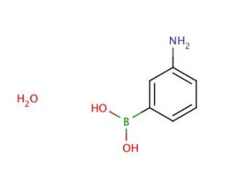 3-Aminophenylboronic acid monohydrate (CAS 206658-89-1) - chemical structure image