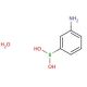 3-Aminophenylboronic acid monohydrate (CAS 206658-89-1) - chemical structure image