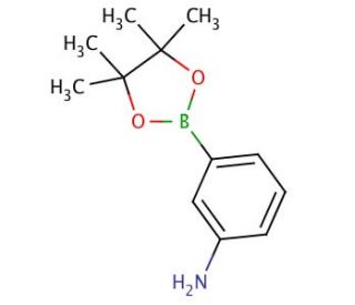 3-Aminophenylboronic acid pinacol ester (CAS 210907-84-9) - chemical structure image
