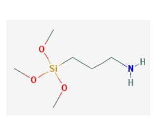 (3-Aminopropyl)trimethoxysilane (CAS 13822-56-5) - chemical structure image