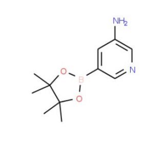 3-Aminopyridine-5-boronic acid, pinacol ester (CAS 1073354-99-0) - chemical structure image