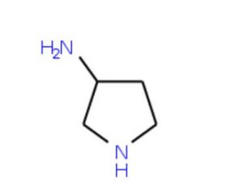 3-Aminopyrrolidine (CAS 79286-79-6) - chemical structure image