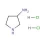 3-Aminopyrrolidine dihydrochloride (CAS 103831-11-4) - chemical structure image