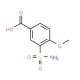 3-(aminosulfonyl)-4-methoxybenzoic acid (CAS 20532-06-3) - chemical structure image