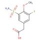 [3-(aminosulfonyl)-5-fluoro-4-methoxyphenyl]acetic acid - chemical structure image