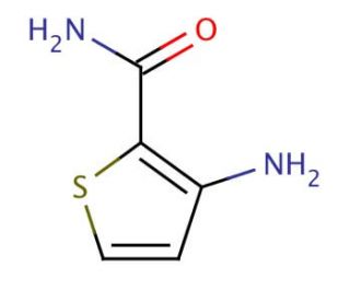 3-Aminothiophene-2-carboxamide (CAS 147123-47-5) - chemical structure image