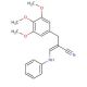 3-Anilino-2-(3,4,5-Trimethoxybenzyl)acrylonitrile (CAS 30078-48-9) - chemical structure image