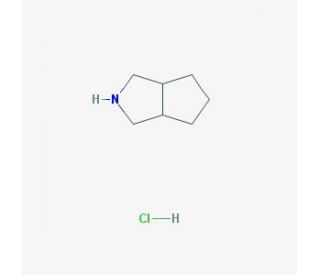 3-Azabicyclo[3,3,0]octane HCl (CAS 112626-50-3) - chemical structure image