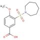 3-(Azepane-1-sulfonyl)-4-methoxy-benzoic acid - chemical structure image