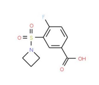3-(azetidin-1-ylsulfonyl)-4-fluorobenzoic acid - chemical structure image