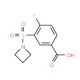 3-(azetidin-1-ylsulfonyl)-4-fluorobenzoic acid - chemical structure image