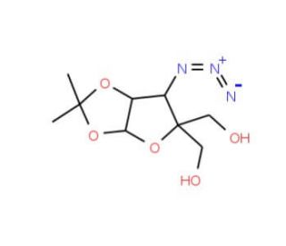 3-Azido-3-deoxy-4-hydroxy-methyl-1,2-O-isopropylidene-&alpha;-D-ribofuranose (CAS 247025-10-1) - chemical structure image