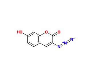 3-Azido-7-hydroxy-2H-chromen-2-one (CAS 817638-68-9) - chemical structure image