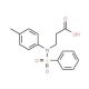 3-(Benzenesulfonyl-p-tolyl-amino)-propionic acid - chemical structure image