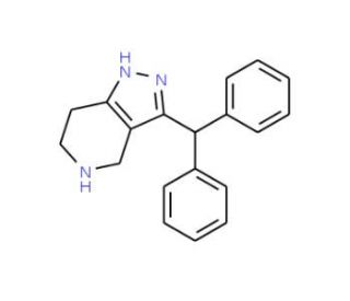 3-Benzhydryl-4,5,6,7-tetrahydro-1H-pyrazolo[4,3-c]pyridine - chemical structure image