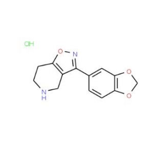 3-Benzo[1,3]dioxol-5-yl-4,5,6,7-tetrahydro-isoxazolo[4,5-c]pyridine hydrochloride - chemical structure image