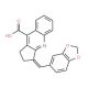 3-Benzo[1,3]dioxol-5-ylmethylene-2,3-dihydro-1H-cyclopenta[b]quinoline-9-carboxylic acid - chemical structure image