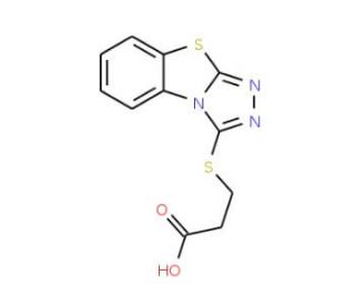 3-(Benzo[4,5]thiazolo[2,3-c][1,2,4]triazol-3-ylsulfanyl)-propionic acid - chemical structure image