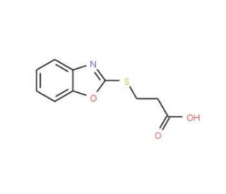 3-(Benzooxazol-2-ylsulfanyl)propionic acid - chemical structure image