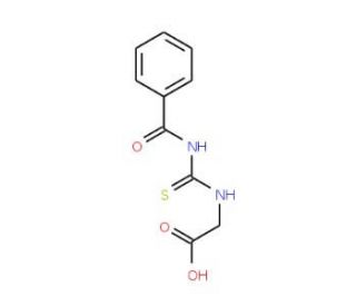 (3-Benzoyl-thioureido)-acetic acid (CAS 7245-61-6) - chemical structure image