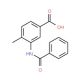 3-(benzoylamino)-4-methylbenzoic acid - chemical structure image
