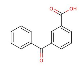 3-Benzoylbenzoic acid (CAS 579-18-0) - chemical structure image