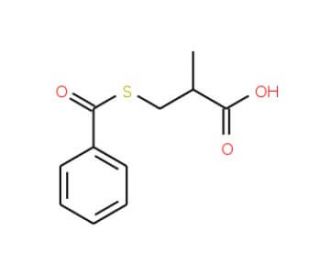 3-(Benzoylsulfanyl)-2-methylpropanoic acid (CAS 74431-50-8) - chemical structure image