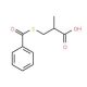 3-(Benzoylsulfanyl)-2-methylpropanoic acid (CAS 74431-50-8) - chemical structure image