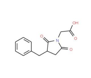 (3-Benzyl-2,5-dioxo-pyrrolidin-1-yl)-acetic acid - chemical structure image
