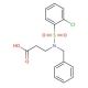 3-{benzyl[(2-chlorophenyl)sulfonyl]amino}propanoic acid - chemical structure image