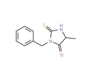 3-benzyl-2-mercapto-5-methyl-3,5-dihydro-4H-imidazol-4-one - chemical structure image