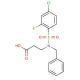 3-{benzyl[(4-chloro-2-fluorophenyl)sulfonyl]amino}propanoic acid - chemical structure image