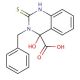 3-Benzyl-4-hydroxy-2-mercapto-3,4-dihydro-quinazoline-4-carboxylic acid - chemical structure image