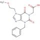 [3-benzyl-7-(2-methoxyethyl)-2,6-dioxo-2,3,6,7-tetrahydro-1H-purin-1-yl]acetic acid - chemical structure image