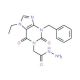 (3-Benzyl-7-ethyl-2,6-dioxo-2,3,6,7-tetrahydro-purin-1-yl)-acetic acid hydrazide - chemical structure image