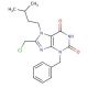 3-benzyl-8-(chloromethyl)-7-(3-methylbutyl)-3,7-dihydro-1H-purine-2,6-dione - chemical structure image
