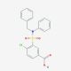 3-(Benzyl-phenyl-sulfamoyl)-4-chloro-benzoic acid - chemical structure image