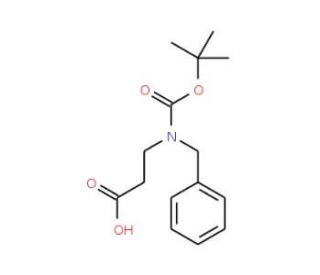3-[Benzyl(tert-butoxycarbonyl)amino]-propanoic acid (CAS 289889-03-8) - chemical structure image