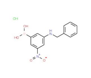 3-(Benzylamino)-5-nitrobenzeneboronic acid hydrochloride (CAS 913835-78-6) - chemical structure image