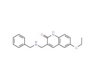 3-(Benzylamino-methyl)-6-ethoxy-1H-quinolin-2-one - chemical structure image