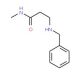3-(Benzylamino)-N-methylpropanamide - chemical structure image