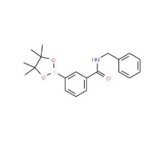 3-(Benzylaminocarbonyl)benzeneboronic acid pinacol ester (CAS 1048647-68-2) - chemical structure image