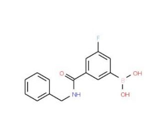 3-(Benzylcarbamoyl)-5-fluorobenzeneboronic acid (CAS 874219-41-7) - chemical structure image