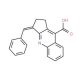 3-Benzylidene-2,3-dihydro-1H-cyclopenta[b]quinoline-9-carboxylic acid - chemical structure image